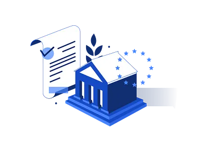 Dealence - SEPA Payment bank bitcoin blue credit crypto currency eu european finance flat invoice isometric money payment secure sepa transaction