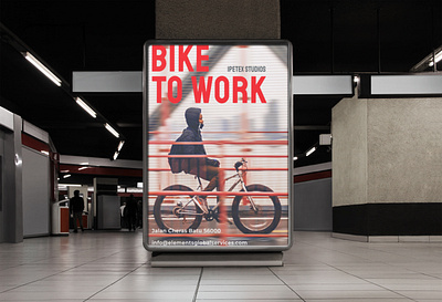 Banner | Bike to work adobe advertising banner design figma flyer graphic design photoshop