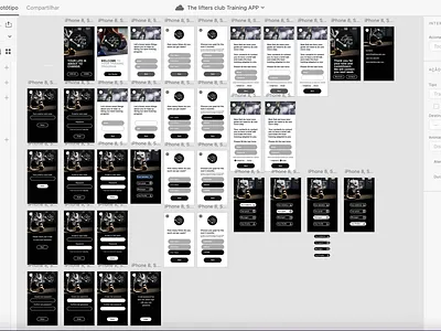 Training APP Design adobe xd app graphic design layout product design ui