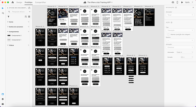 Training APP Design adobe xd app graphic design layout product design ui