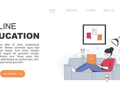 Illustration for an online training website