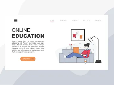 Illustration for an online training website
