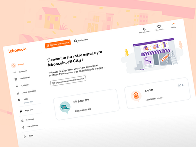 leboncoin - CreaDays B2B Dashboard b2b dashboard design system sketch ui