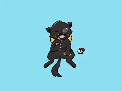 Luffy Cat cat illustration illustrator luffy one piece vector