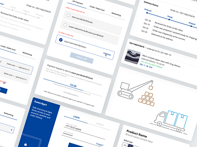 Online Shopping Portal - UX / UI Design cart e store ecommerce flat graphic design graphics online shopping shopping shopping cart ui ux website