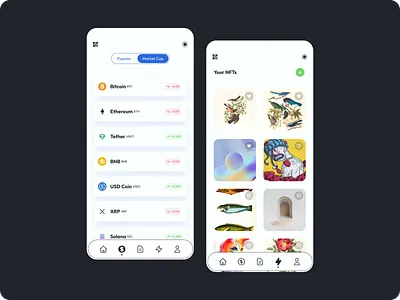 Wallet Crypto app crypto design ui web3