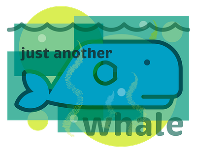 Just Another Large Aquatic Mammal adobe illustrator design graphic design illustration typography