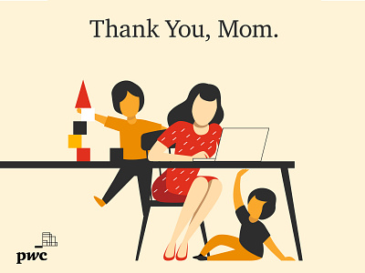 Thank you, mom. branding design illustration 插畫