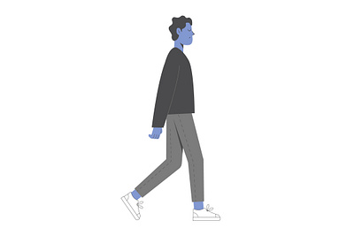 Man walking illustration man people