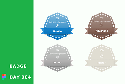 Badges dailyui design ui
