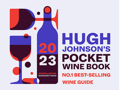 Pocket Wine Book Cover Design & Illustration blue and red cover cover design drinks graphic design guide illustration wine wine book wine bottle wine glass