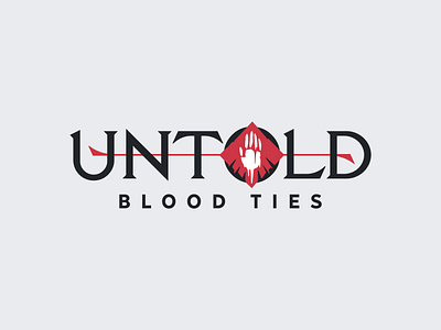 Untold - Game Logo Concept 1 adventure blood branding computer game dark design dungeons and dragons fantasy gaming icon logo logo design mobile game rpg serif typography vector video game