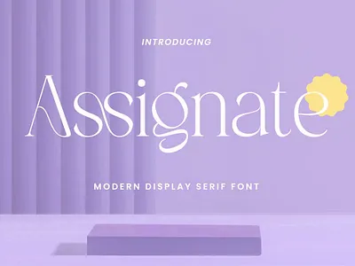 Assignate - Elegant Display Serif advertising font branding font classy font display font display fonts elegant font fashion font fonts lettering logo font magazine font minimalist font modern font sans serif font serif font stylish font typeface typography unique font