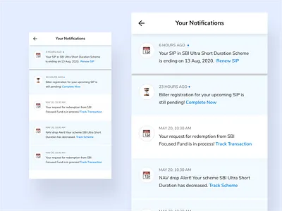 Investap Notification design figma ui