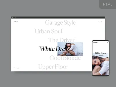 Elymor - Creative HTML Portfolio Template agency clapat clean design graphic design grid html layout minimal photography portfolio showcase typography ui ux webdesign website
