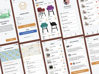 Furniture Shopping App - UI/UX Design figma furnitureapp mobileapp uidesign uxdesign