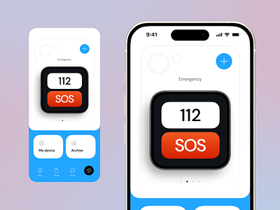 Emergency App Concept Design alert app design emergency emergency app emergency app ui emergency help healthcare help interface ios mobile app mobile app design mobile app ui mobile ui product design ui ux