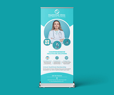 Medical Roll-up Banner/ Retractable/ Pull-up Banner bannerdesign clinicadvertising creativedesign custombanner customprinting displaybanner healthcarebranding healthcaresolutions healthfirst hospitalmarketing marketingmaterials medicalcare medicalmarketing medicalpromotion medicalservices patientcare printdesign pullupbanner retractablebanner rollupbanner