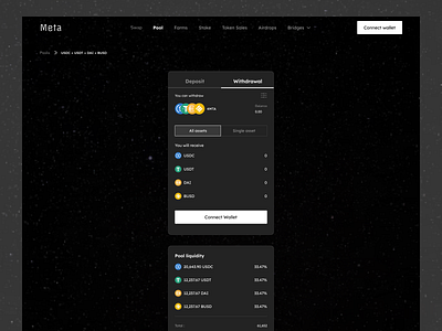 M - Withraw assets blockchain crypto web 3