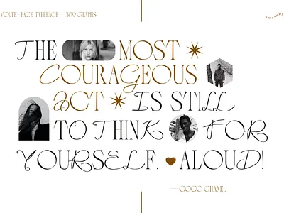 Volte-Face Typeface chic font design elegant serif fongt feminine font graphic design serif font type design typography webdesign