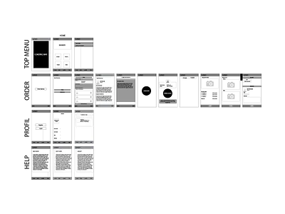 Wireframe mobile app (air con) coloring design graphic design ui uidesign uiux uiuxdesign wireframe