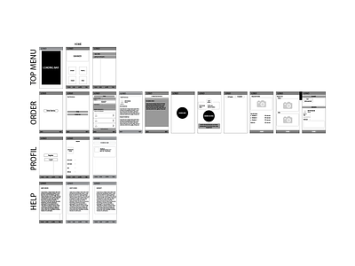 Wireframe mobile app (air con) coloring design graphic design ui uidesign uiux uiuxdesign wireframe