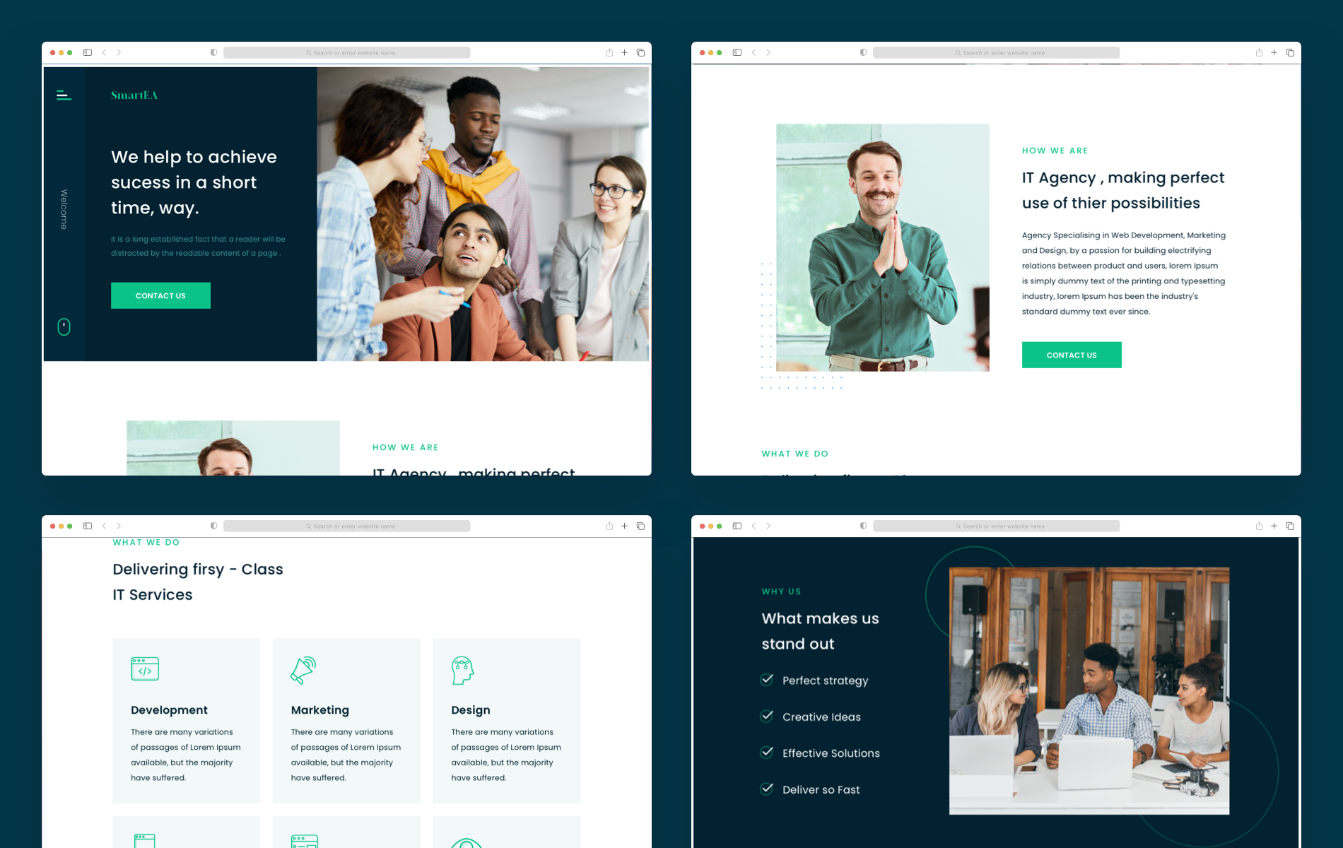 Example of Modern Website & App UI/UX Design