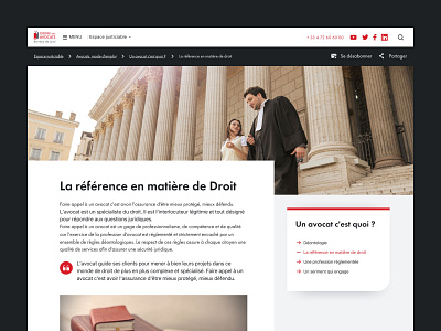 Lyon city bar association — UX/UI Design achille attorney avocat bar business court delobbel france huge content justice law lawyer lyon ui ui design ux ux design webdesign website