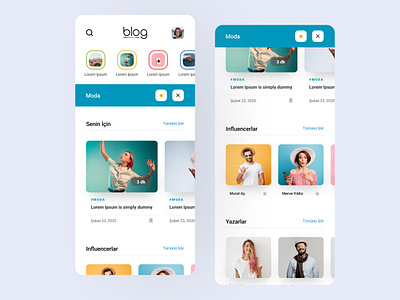 GittiGidiyor Blog (Category detail page) blog clean color colorful comment commerce dashboard design ebay flat influencer interaction landing page landingpage mobile responsive shopping ui ux video