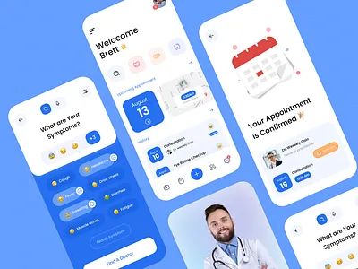 Healthcare App Design app app design doctor healthapp healthcare healthcareapps medical mental stress mhealth mobile app mobile app design ui ui design