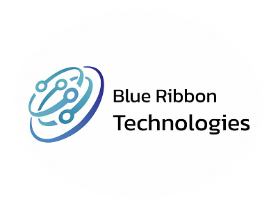 Blue Ribbon Technologies (Logo Design) branding illustration logo logo design typography vector