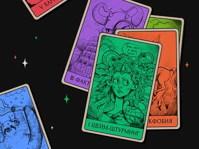 Tarot cards cards character design design illustration instagram tarot