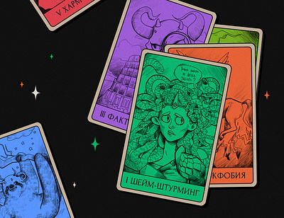 Tarot cards cards character design design illustration instagram tarot