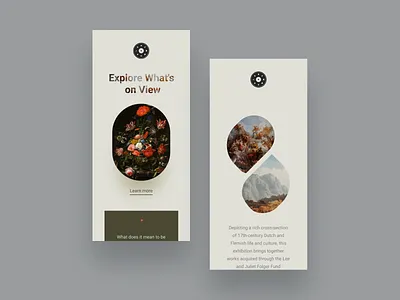 Art galerry mobile web site art branding design minimal minimalism mobile app web design