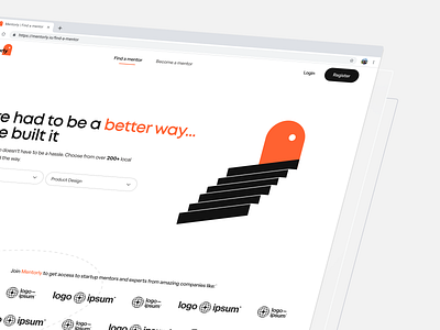 Mentorly Landing Page career coaching career website coaching coaching website design landing page mentor website mentorly ui ui design uiux ux web design website