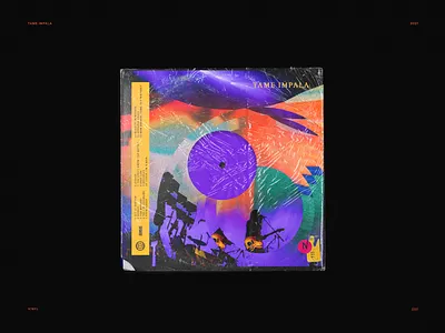 Tame impala vinyl branding design