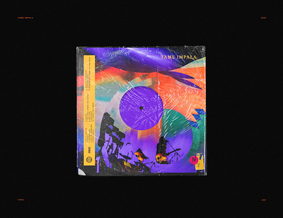 Tame impala vinyl branding design