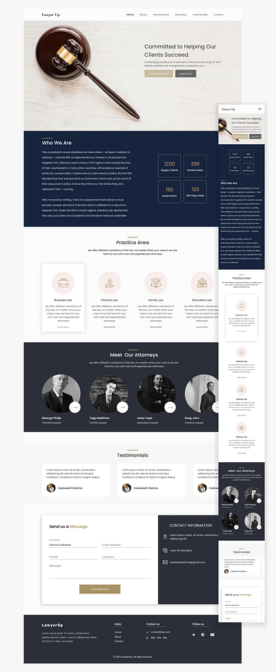 Lawyer Up Design design mobile portfolio ui ux web website