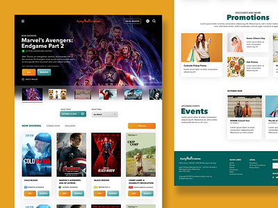Movie UI design movie ui design web design
