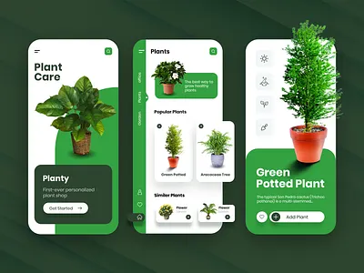 Plant Care ECommerce App app app design care clean ecommerce flower garden green app minimal mobile app plant plant app plant care plant shop plant store planting plants scanner ui ui design