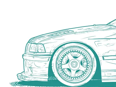 E36 Sketch bmw car fun procreate sketch