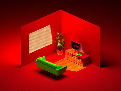 Netflix and red hue 3d branding cinema 4d composition design graphic design illustration logo ui vector
