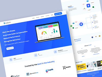 Automating sales incentives platform clean ui incentives landing page marking website reward saas sales sheets website
