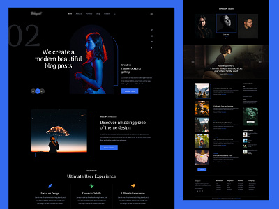 by blog blog dark design minimal ui web design webpage website wordpress