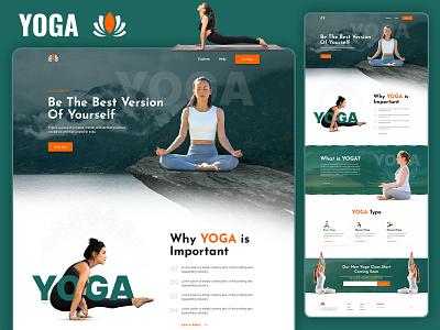Yoga Landing Page clean dark fitness health homepage landingpage minimal online class simple training ui ui design web design website workout yoga yoga apps yoga class yoga landing page yoga web design