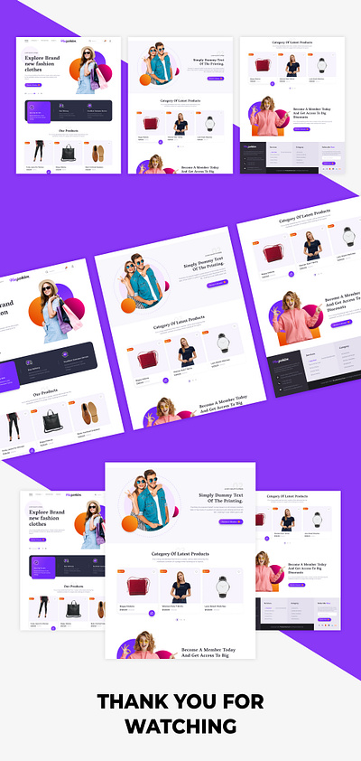 E-Commerce Landing Page Design adobe xd design ecommerce website ecommercehomepage ecommercelandingpage figma landingpage onlineshopingwebsite photoshop portallandingpagedesign ui uiux webpage
