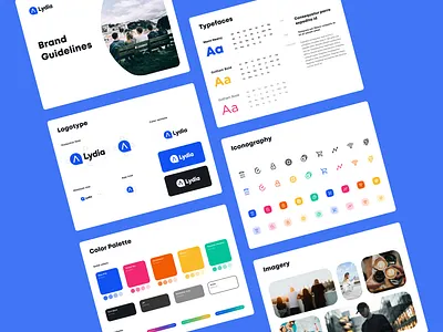 Use Case - Lydia Brand Guidelines brand brand design branding guidelines slides ui