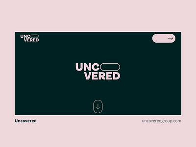 Uncovered Webflow Project design figma hero video pink typography video web design webflow website