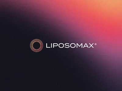 Liposomax® brand identity branding liposome logo monogram product science type typography visual identity vitamins