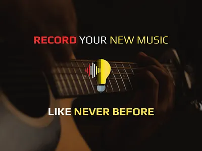 Simple hero card for Light Bulb card guitar hero lightbulb music record yellow